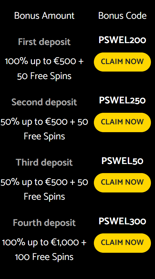 PalmSlots Casino offizielle Webseite
