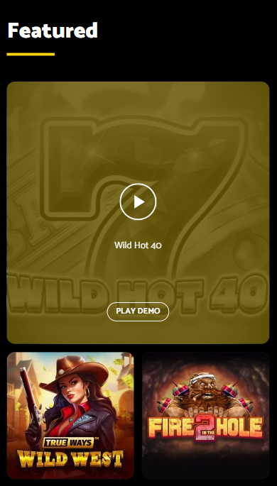 PalmSlots Casino offizielle Webseite